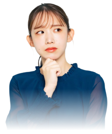 困った顔をした女性